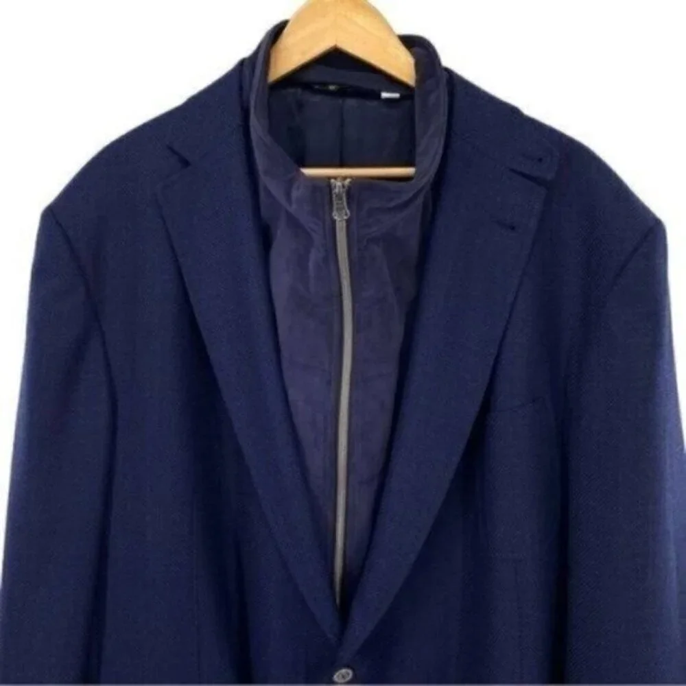 Robert Graham Downhill Sports Coat Blue Wool Blend
